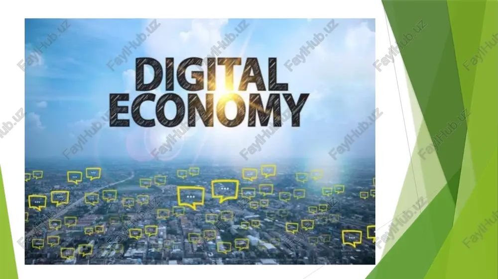 raqamli iqtisodiyot — PPTX