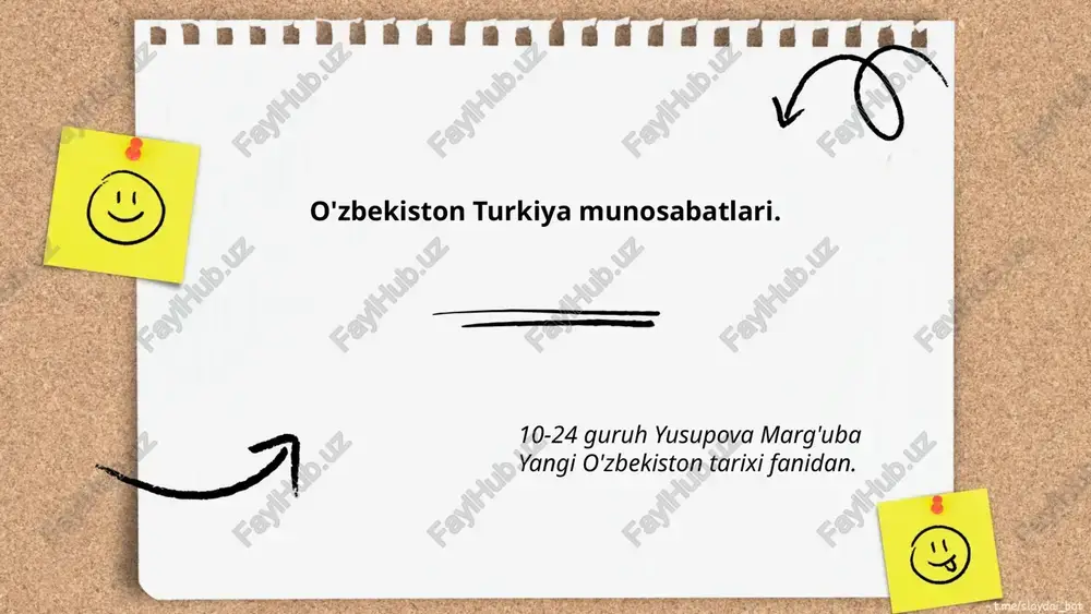 yangi o'zbekiston tarixi fanidan — PPTX