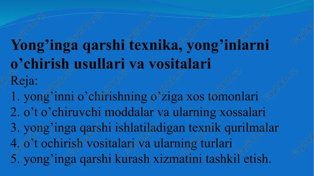 yong’ingaqarsh texnika — PPTX