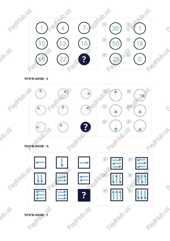 iq (mantiq) argos javoblari — PDF
