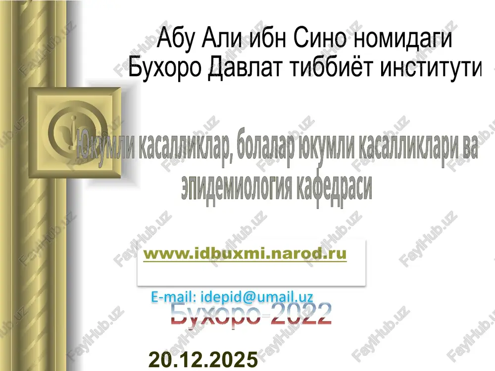 virusli gepatitlar — PPTX