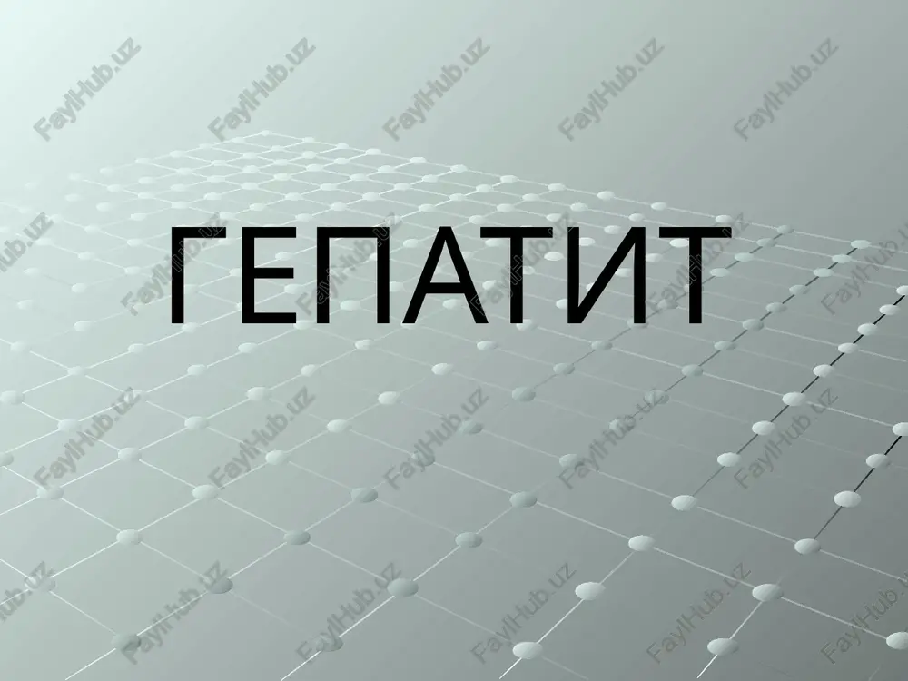 gepatit — PPTX