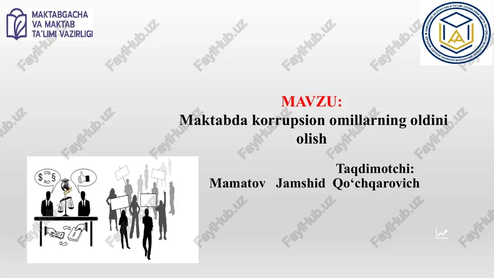 maktabdagi korrupsiya — PPTX