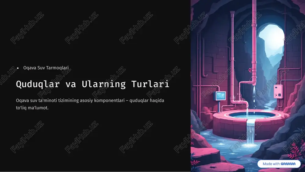 oqava suv tarmoqlari — PDF
