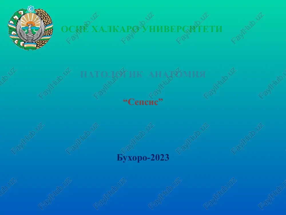 sepsis — PPT