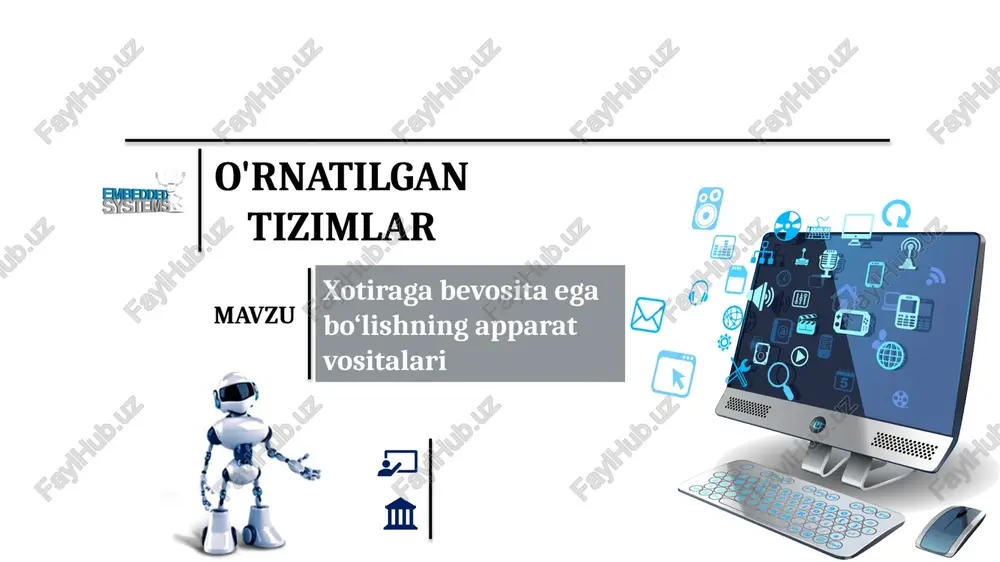 xotiragabevositaegabo‘lishning apparat vositalari — PPTX