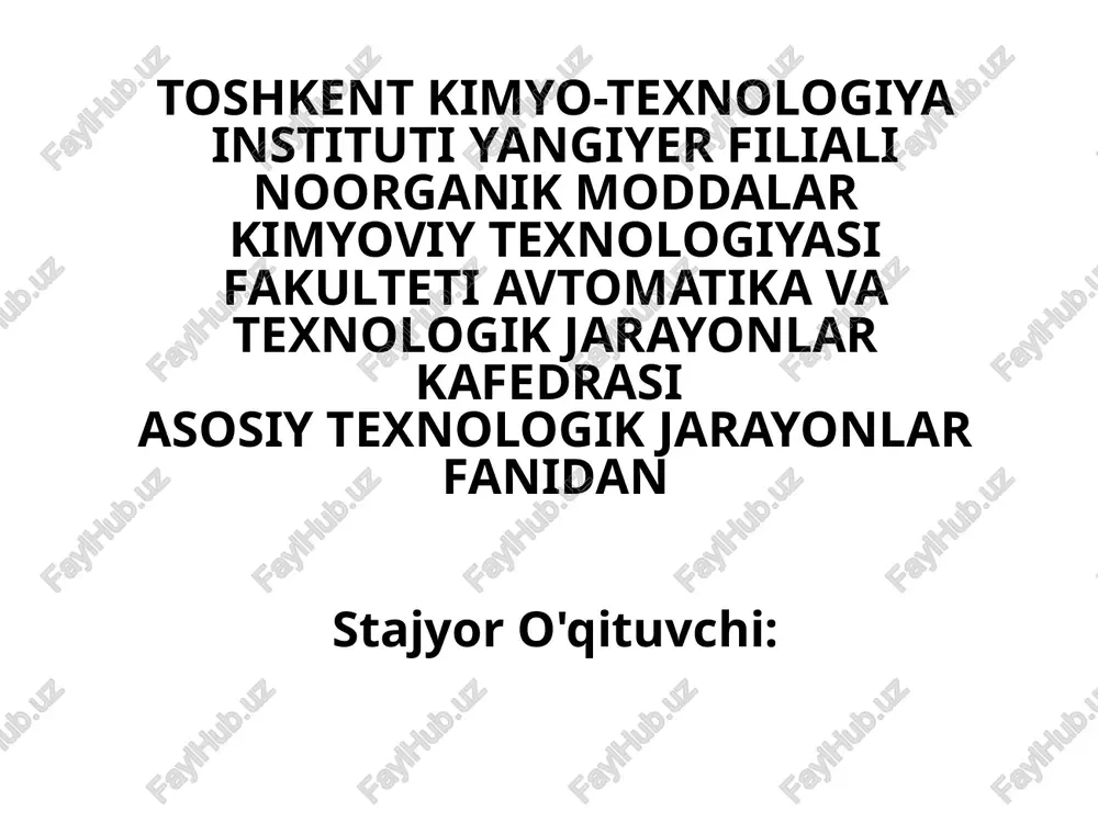 ion almashtialmashtirish jarayoni disodisorbsiya — PPTX