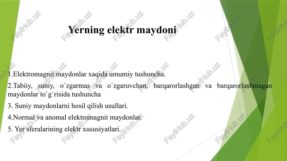 yerningelektrmaydoni — PPTX