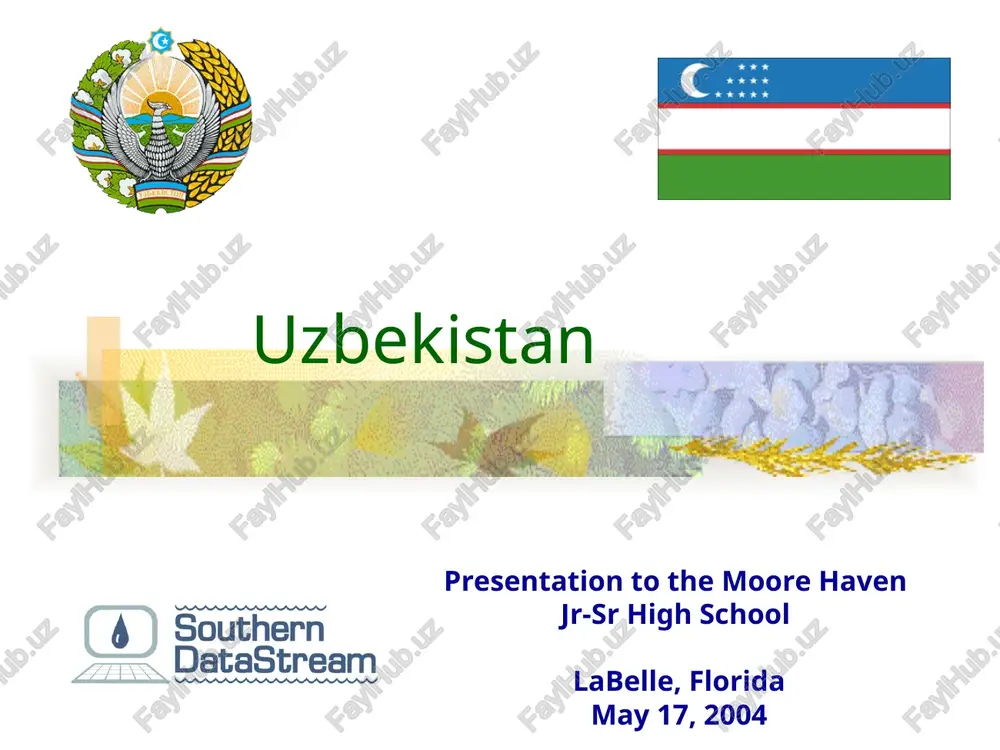 uzbekistan general information — PPT
