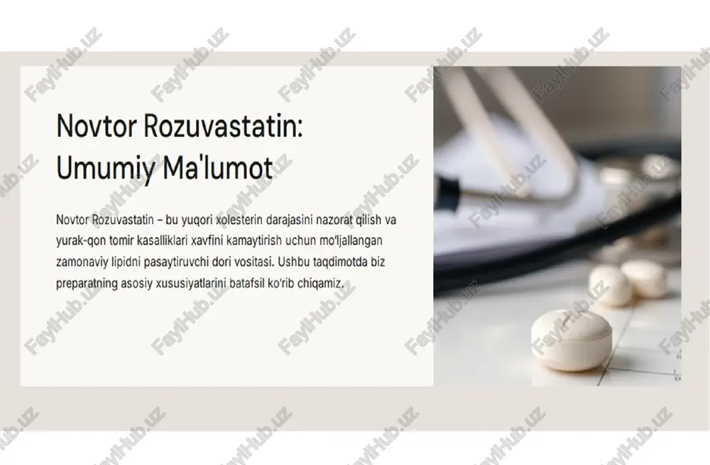 novtor rozuvastatin — PPTX