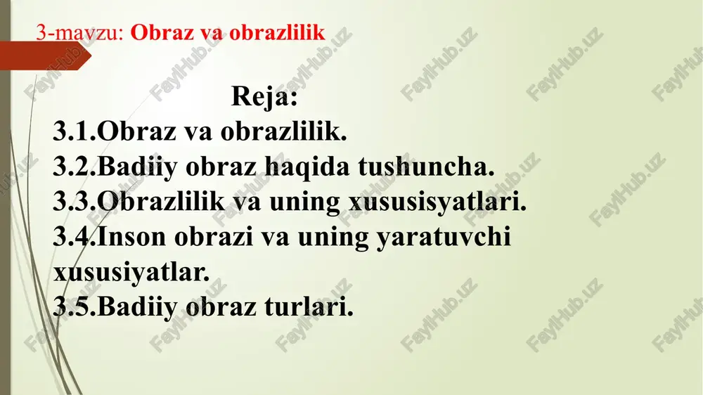 obraz va obrazlilik — PPTX