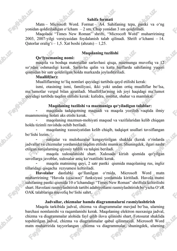 maqola shablon — DOCX