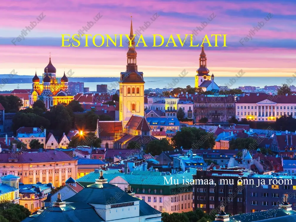 estoniya davlati — PPTX