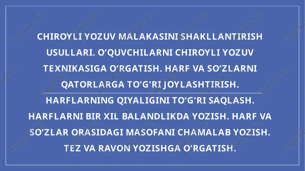 chiroyliyozuv — PPTX