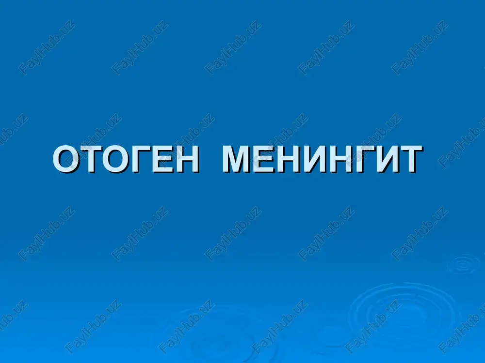 otogen meningit — PPT