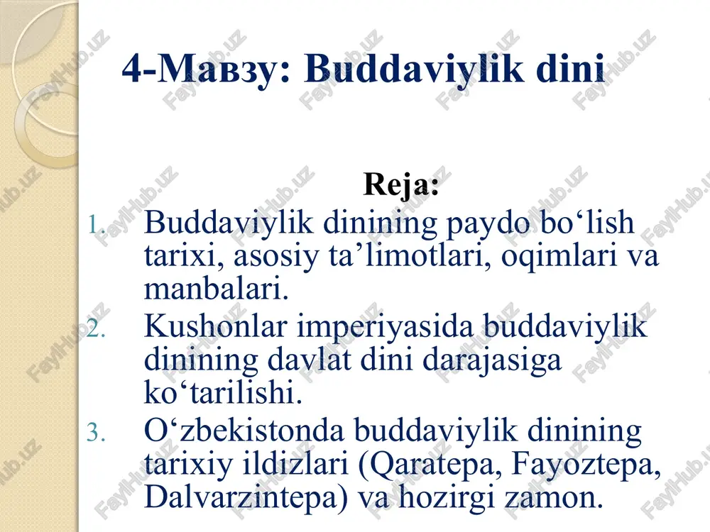 buddaviylikdini — PPTX