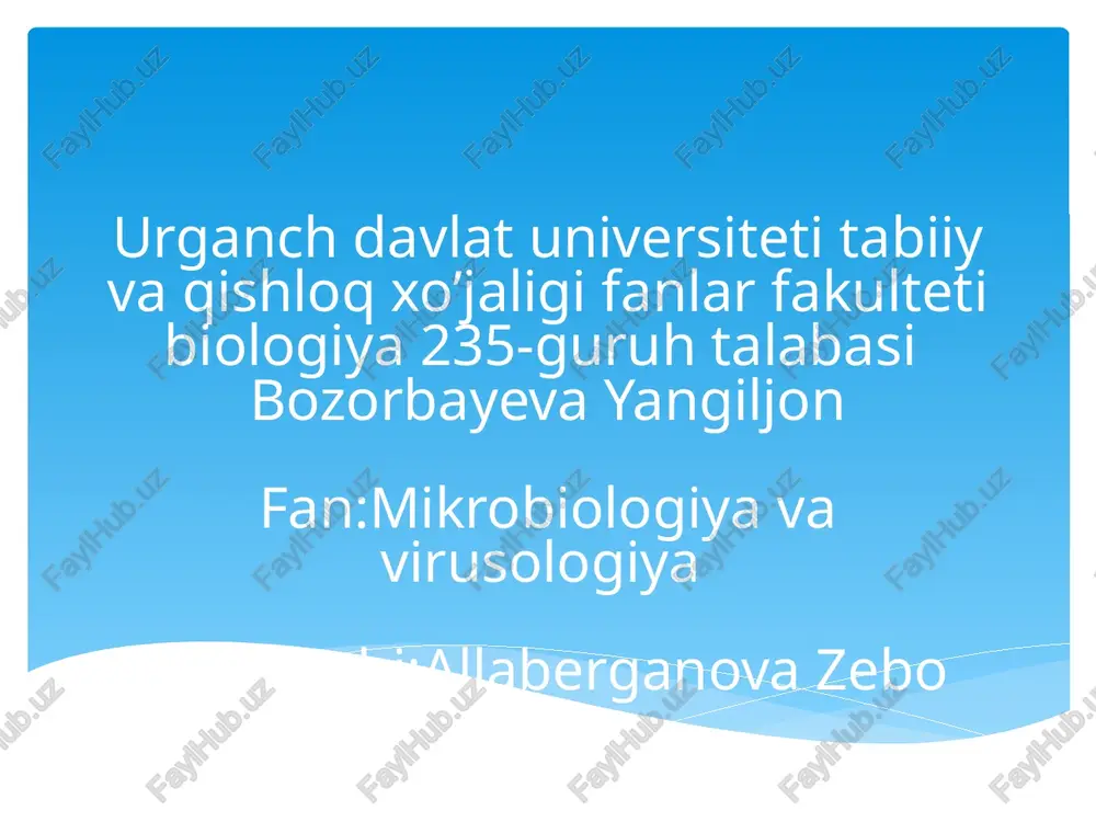 tuproq unumdorligi — PPTX