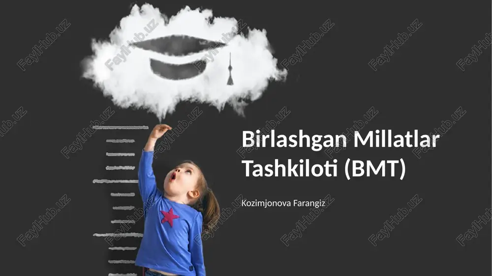 birlashgan millatlar tashkiloti (bmt) — PPTX