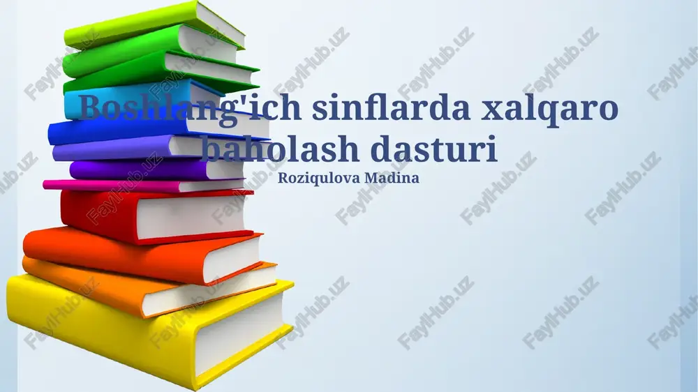 xalqaro baholash dasturi — PPTX