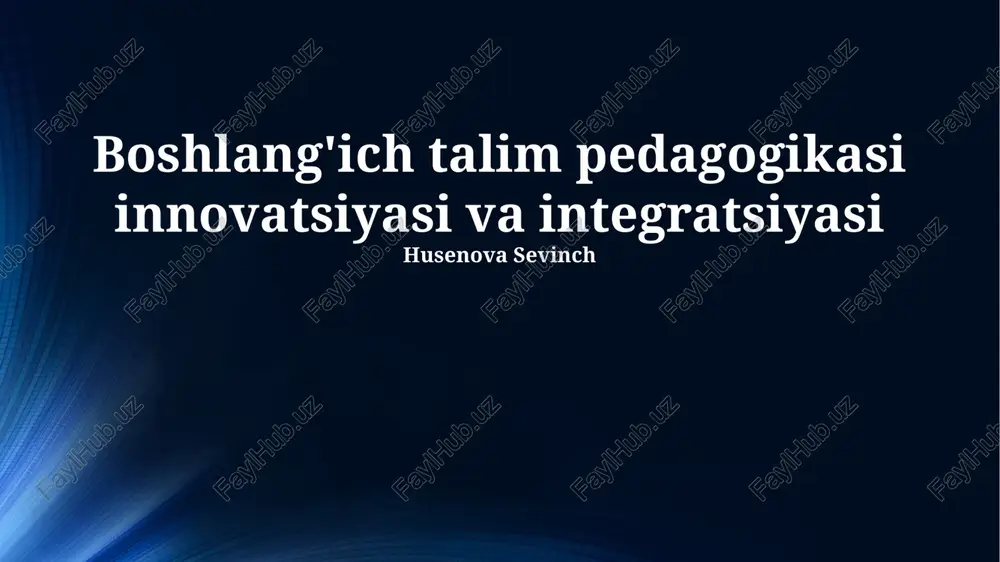 integratsiya yondashuvlari — PPTX