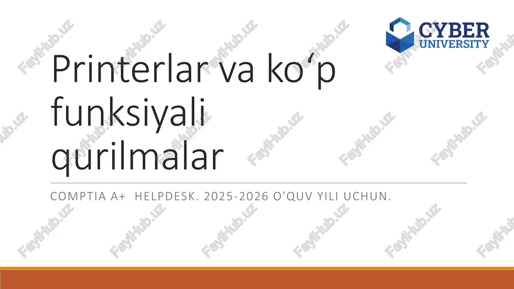 comptia a+ helpdesk. 2025-2026 o’quv yili uchun — PDF