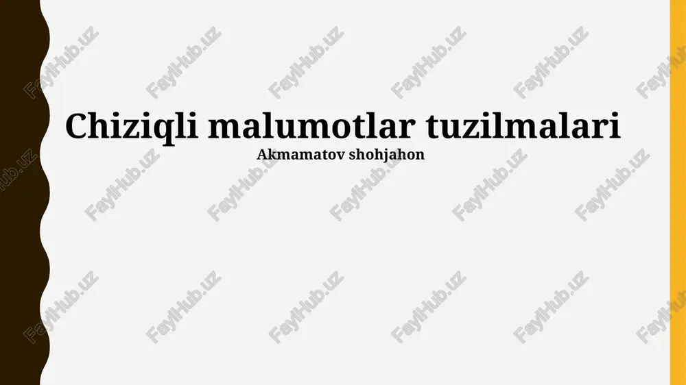 chiziqli malumotlar tuzilmalari — PPTX