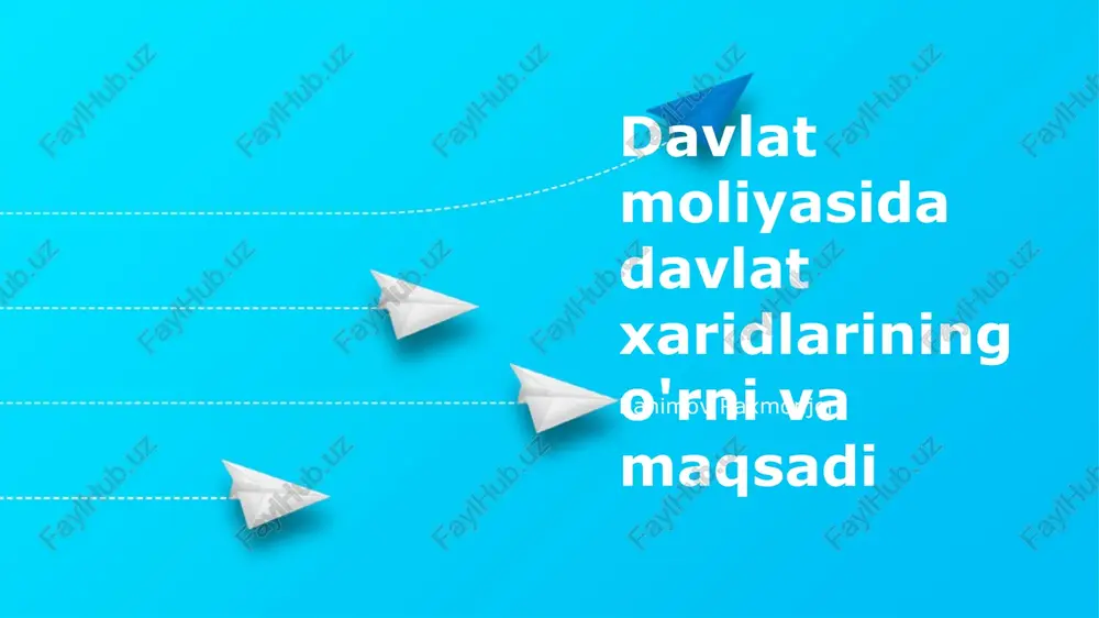 korrupsiyaga qarshi kurash — PPTX