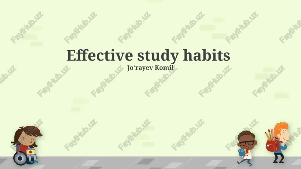 effective study habits — PPTX