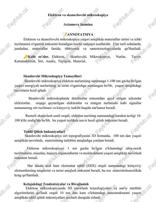 skanlovchi mikroskopiya — DOCX