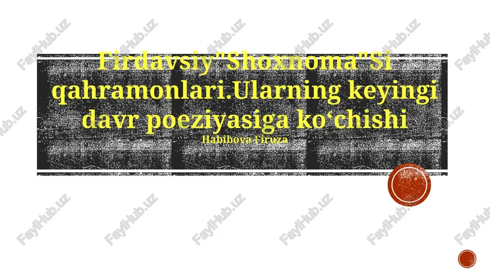 farhod va shirin — PPTX