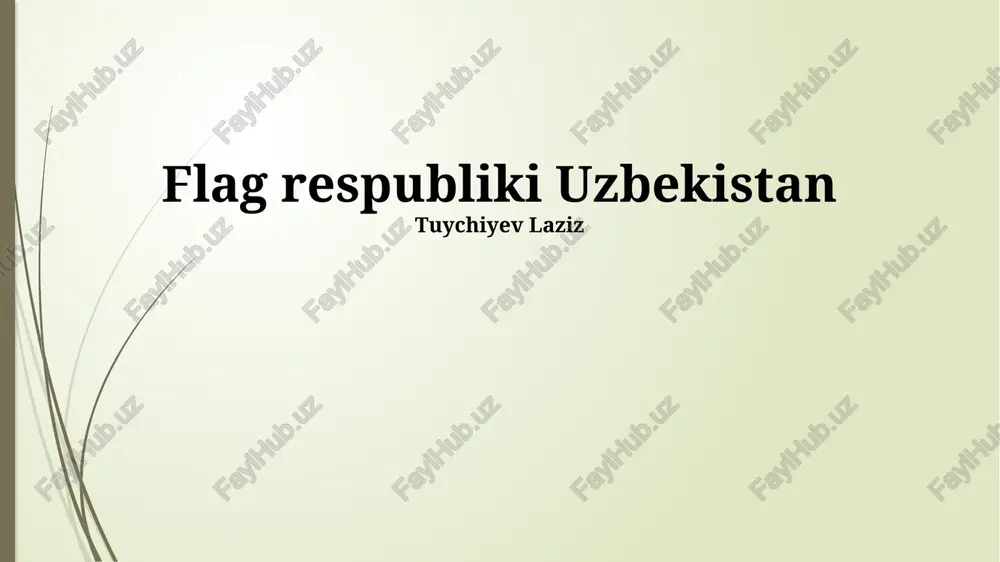 flag respubliki uzbekistan — PPTX