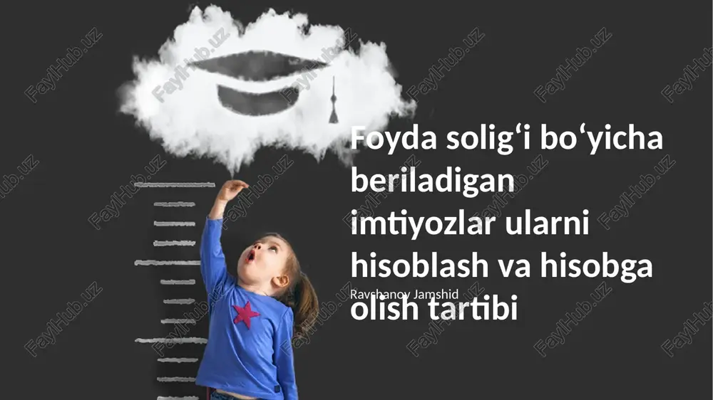 soliq imtiyozlari va investitsiyalar — PPTX