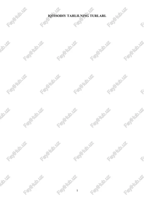 iqtisodiy tahlilning turlari. — DOCX