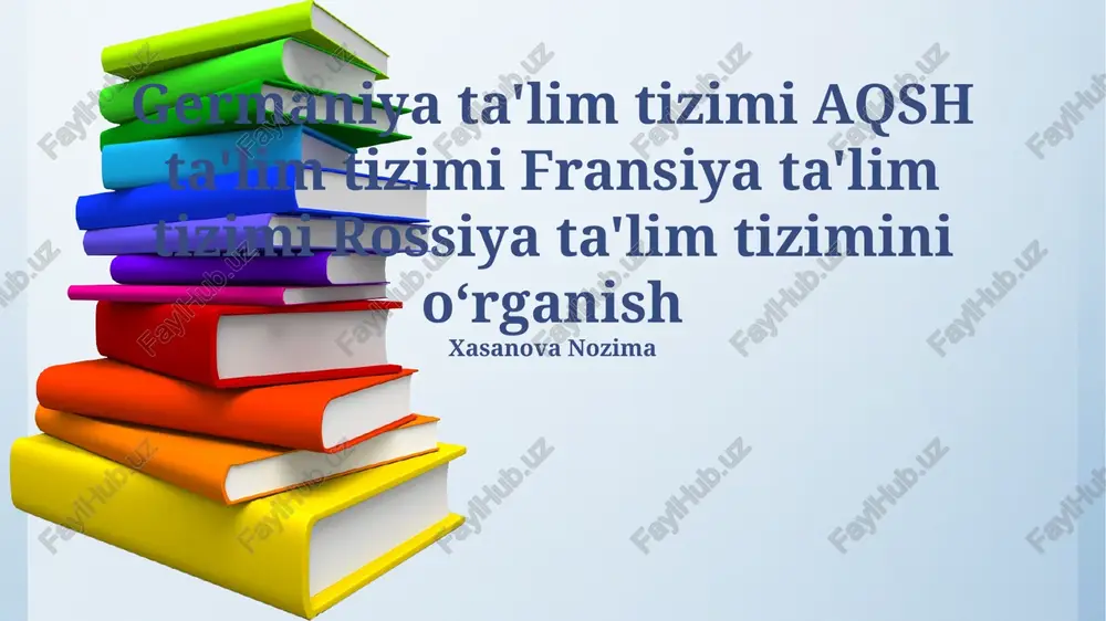 fransiya ta'lim tizimi — PPTX