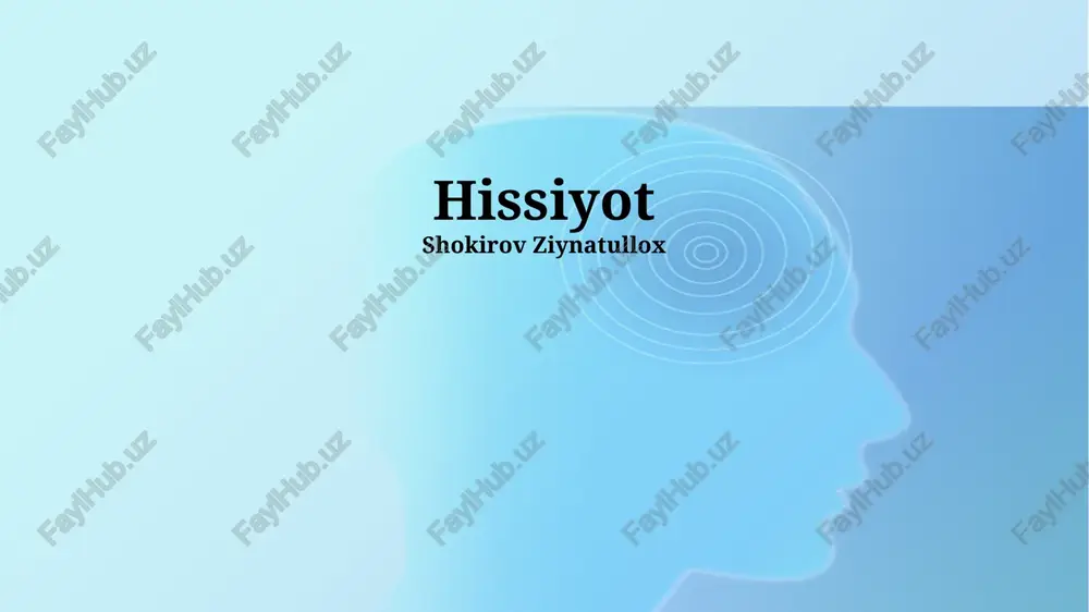 hissiyot — PPTX