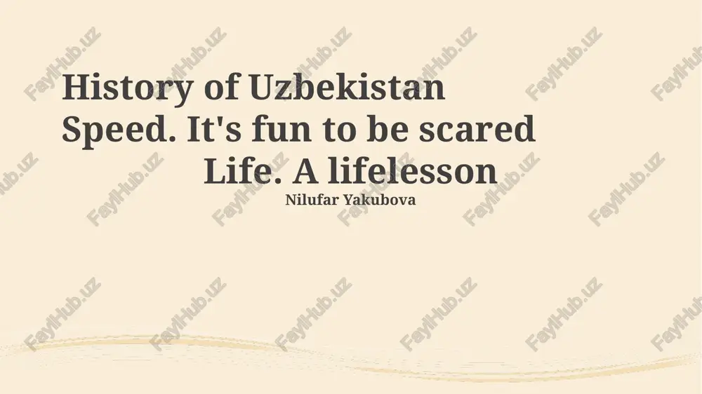history of uzbekistan — PPTX