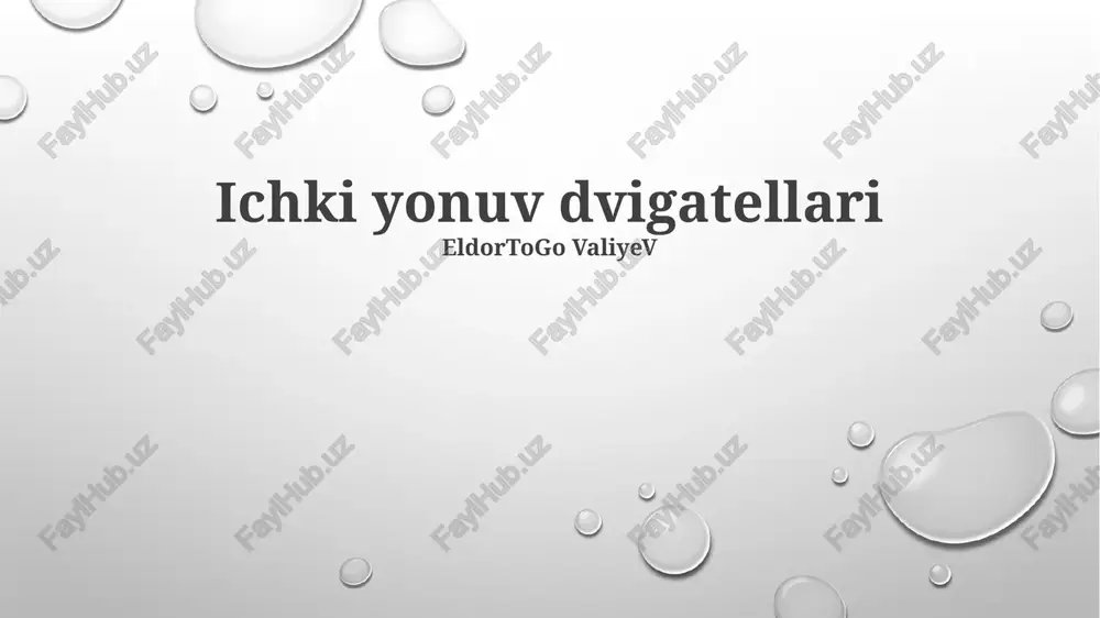 ichki yonuv dvigatellari — PPTX