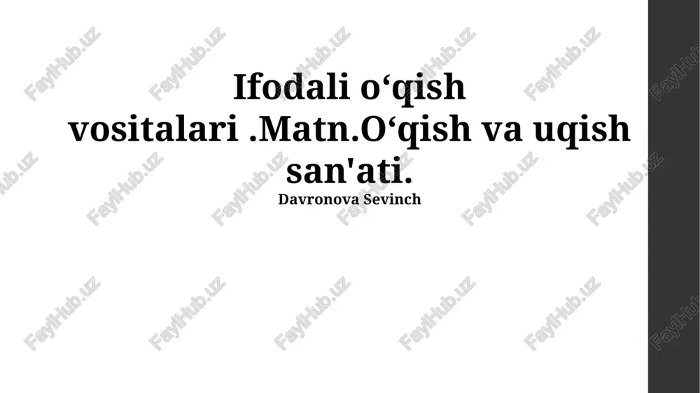 ifodali oʻqish vositalari — PPTX