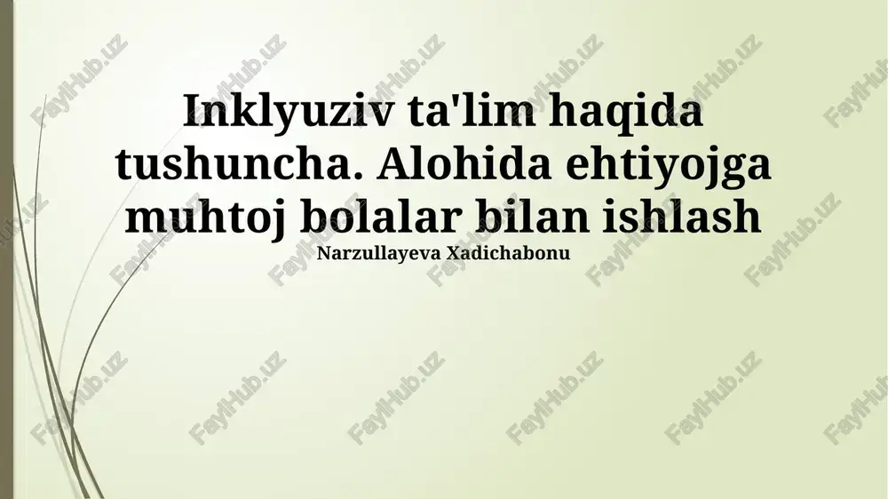 inklyuziv ta'limning amaldagi usullari — PPTX