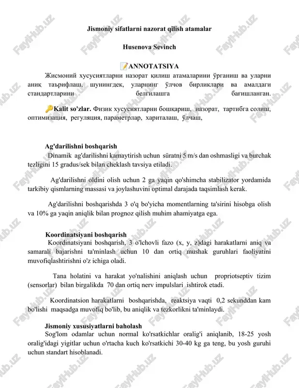 ag'darilishni boshqarish — DOCX