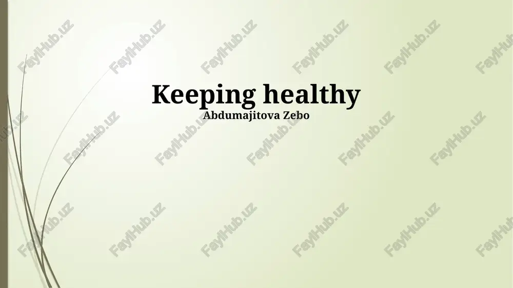 pillars of healthy living — PPTX