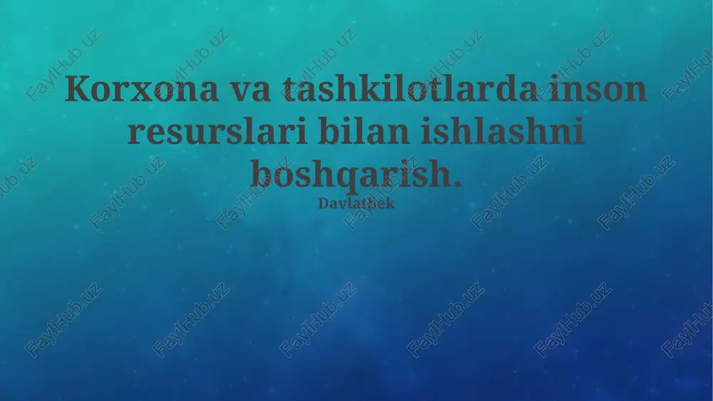 hr-rejalashtirish — PPTX