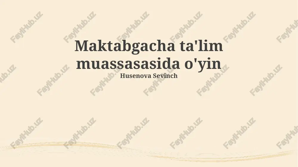 zamonaviy o'quv o'yinlari — PPTX