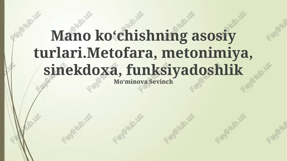tropning asosiy turlari — PPTX