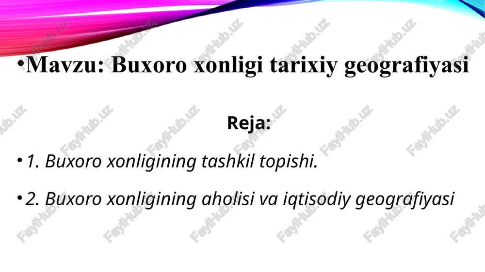 buxoroxonligitarixiygeografiyasi — PPTX