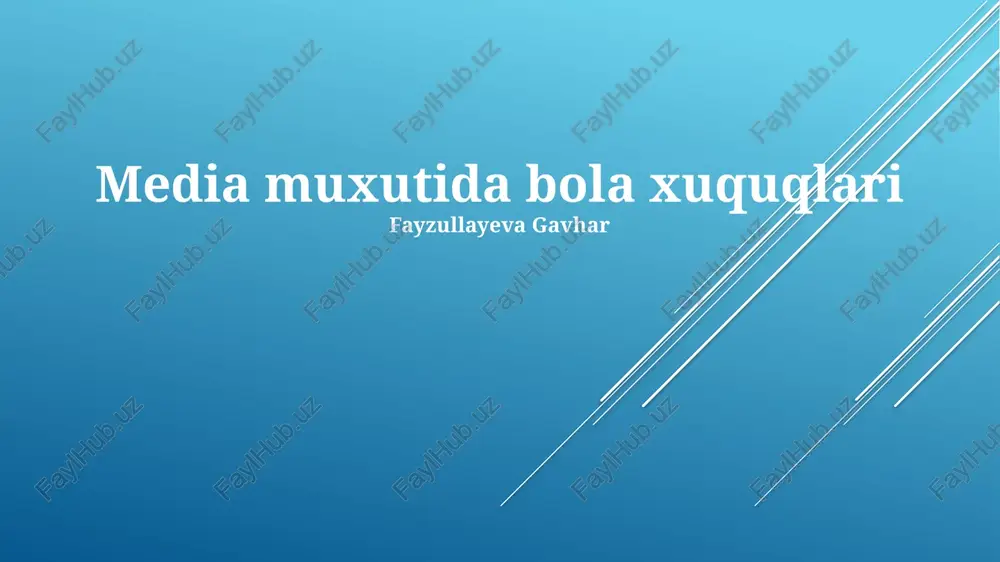 media muxutida bola xuquqlari — PPTX