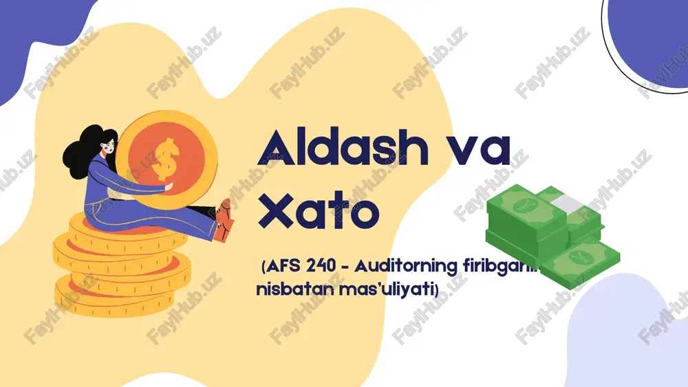 afs 240 – auditorning firibgarlikka nisbatan mas’uliyati — PDF
