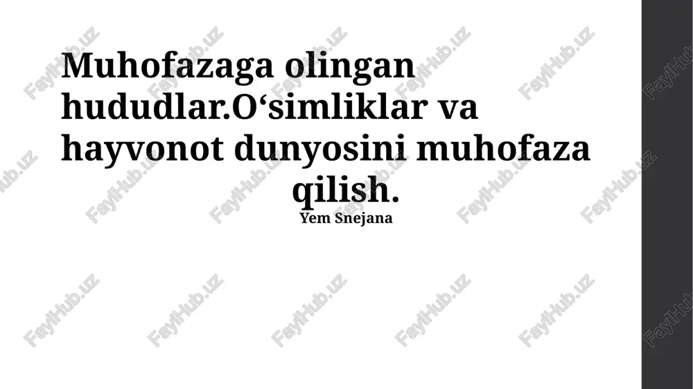 tabiat yodgorliklari — PPTX