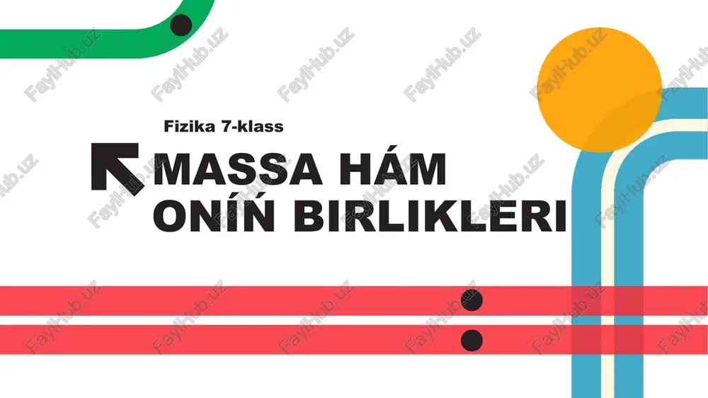 massa hám onıń birlikleri_5e — PPTX