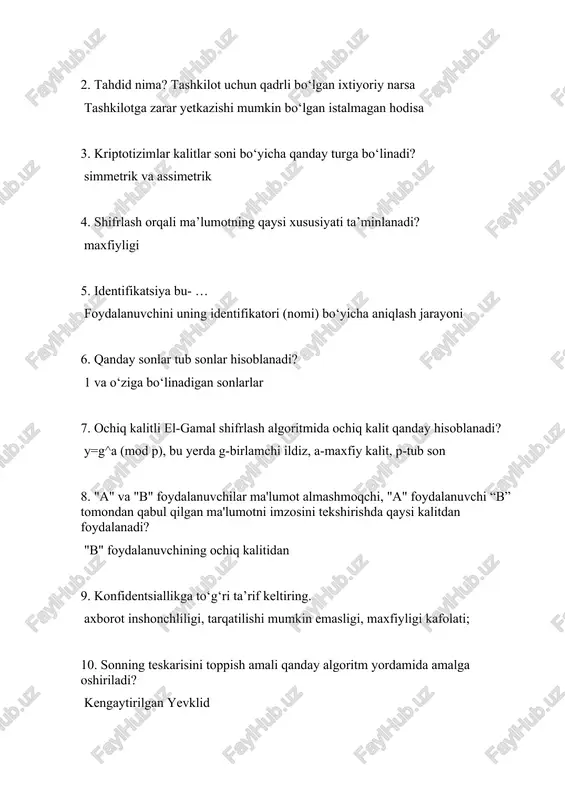 assimetrik kriptoziimlar — DOCX